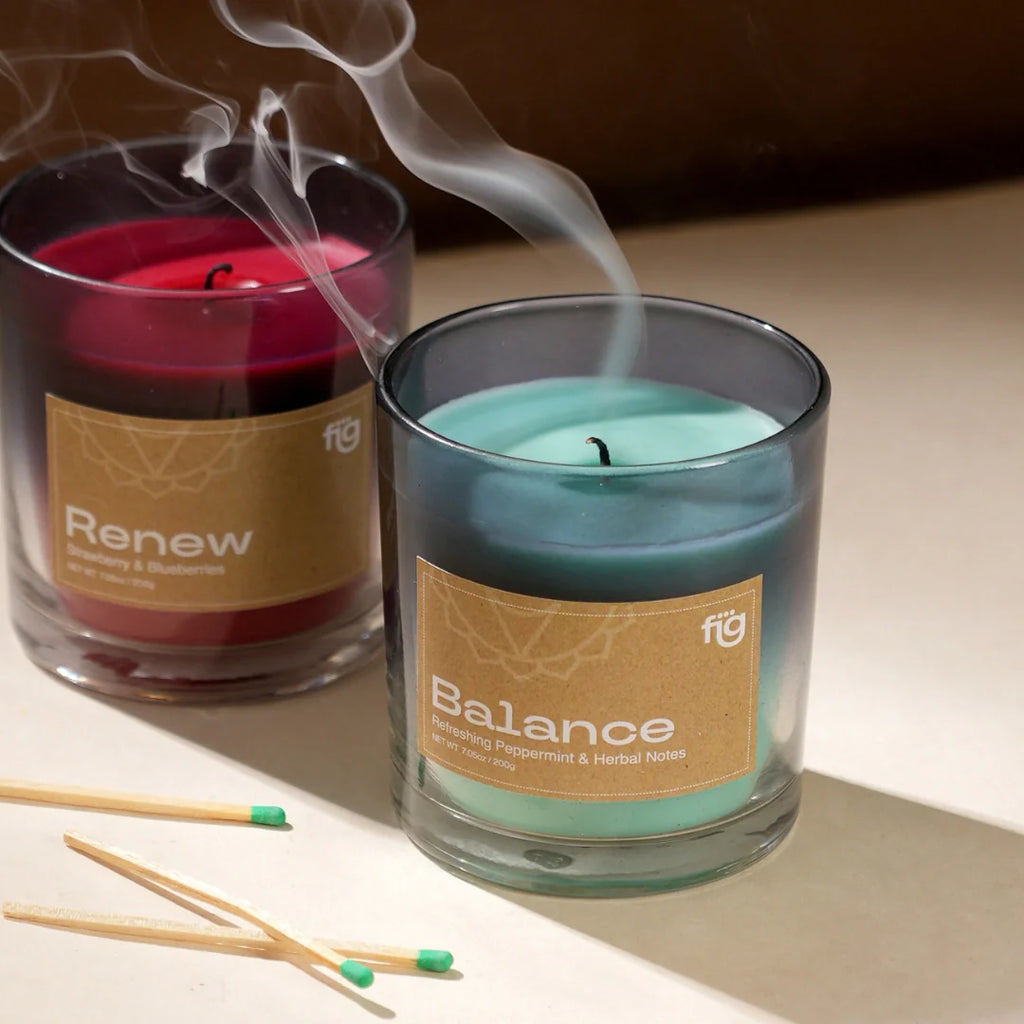 Balance Peppermint Vegan Wax Candle - Palm Wax Scented