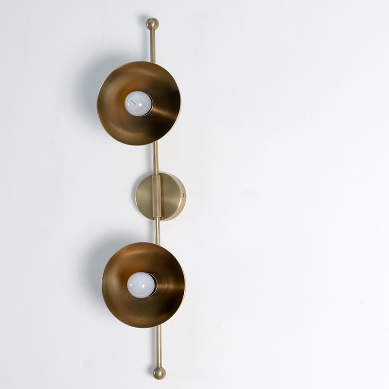 Mod Wall Sconce Brass Dome