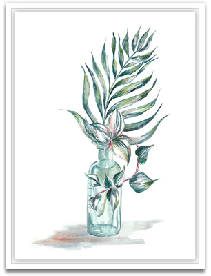 Island Tropics Frond in Bottle I