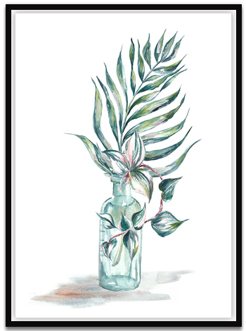 Island Tropics Frond in Bottle I