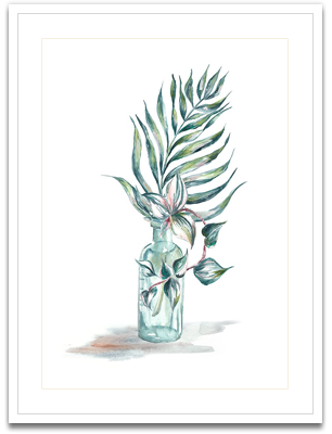 Island Tropics Frond in Bottle I