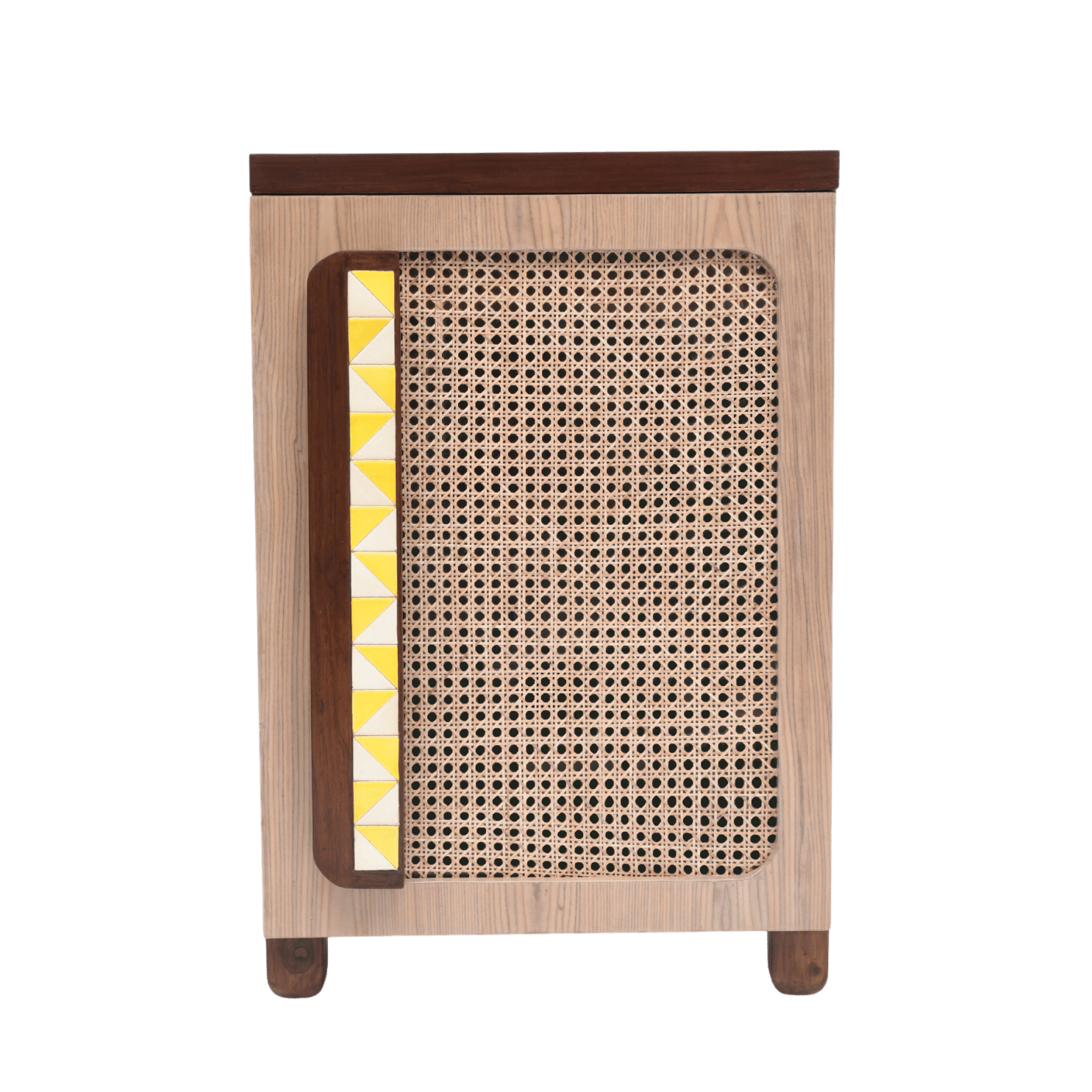 Cocoa Cane Single Door Cabinet