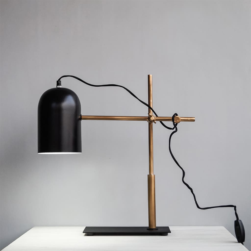 Architect Black-Gold Modern Office Desk Lamp