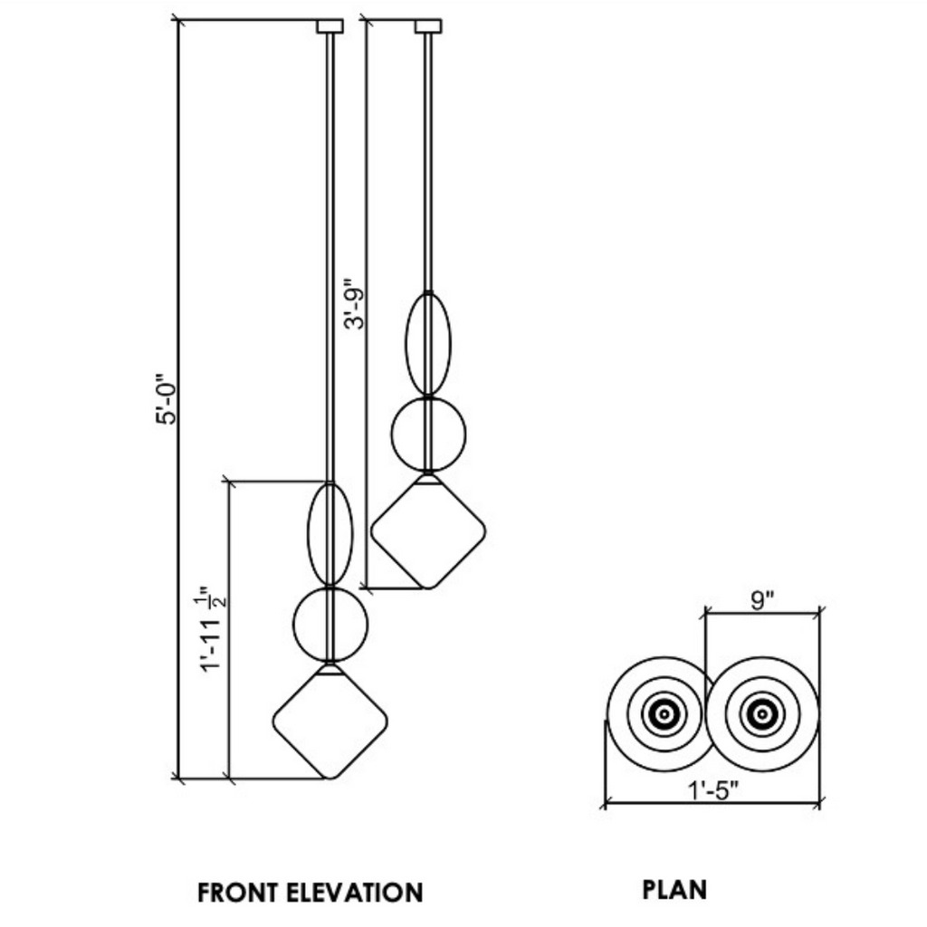 Hanging Pendent Lights HPL 15