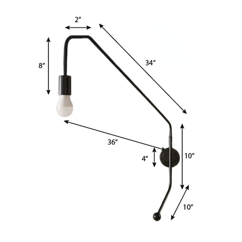 Crossroads Swivel Wall Lamp