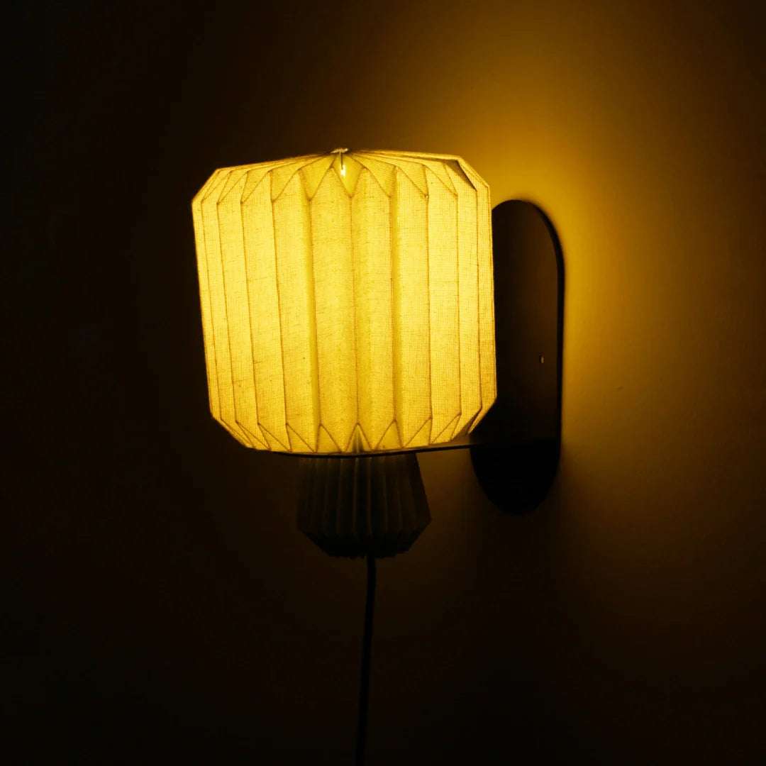 Lumi Fold Sconce Linen Wall Lamp