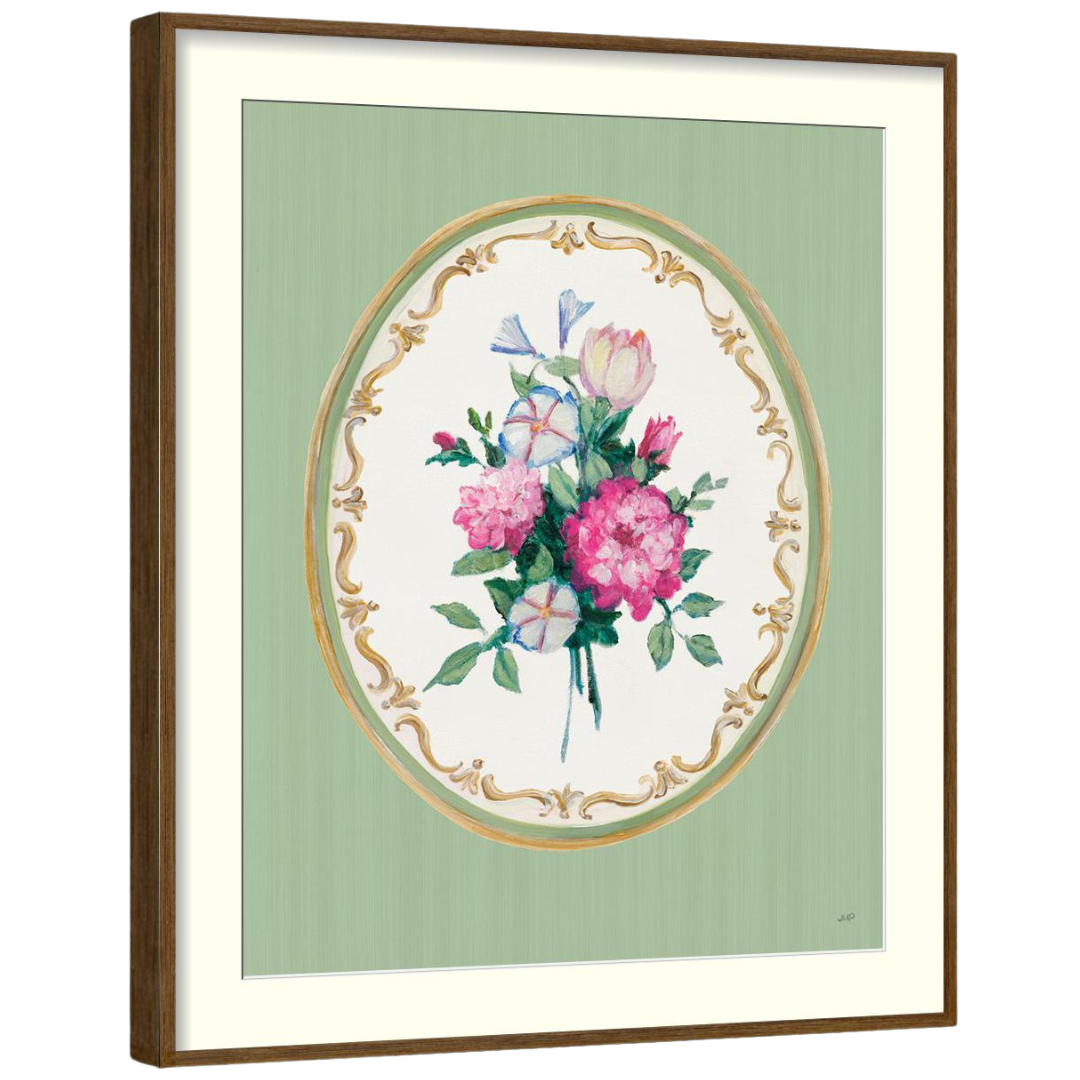 Gallery Wall Art: Floral Cameo | Set of 6