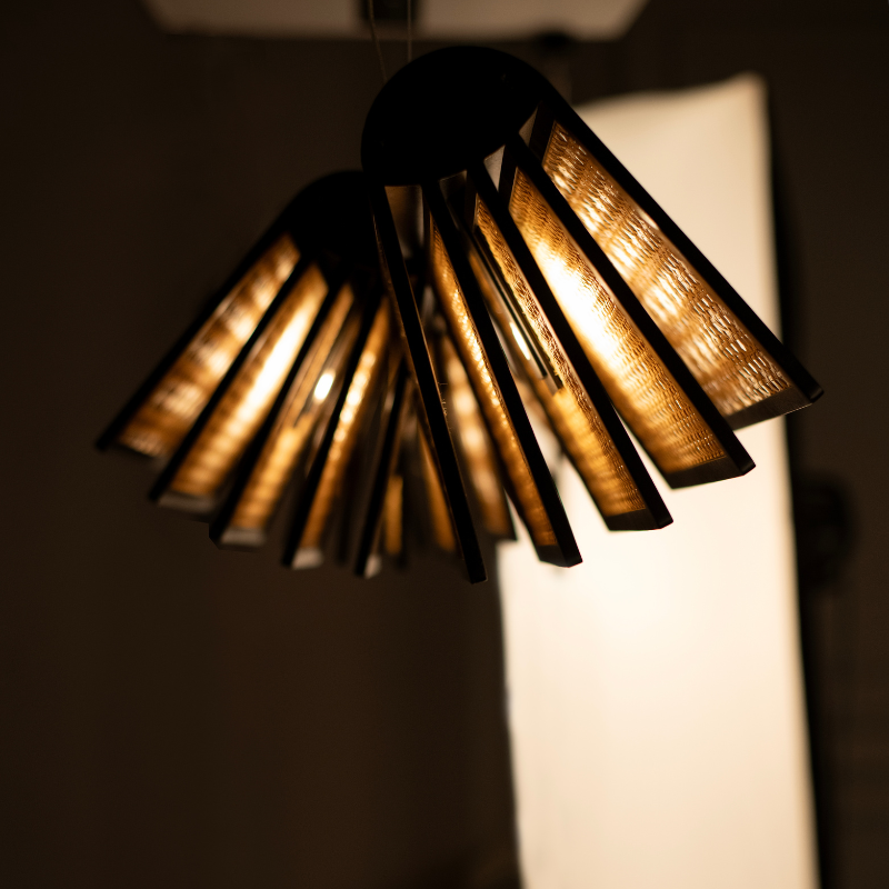 Reeding Lamp Suspension