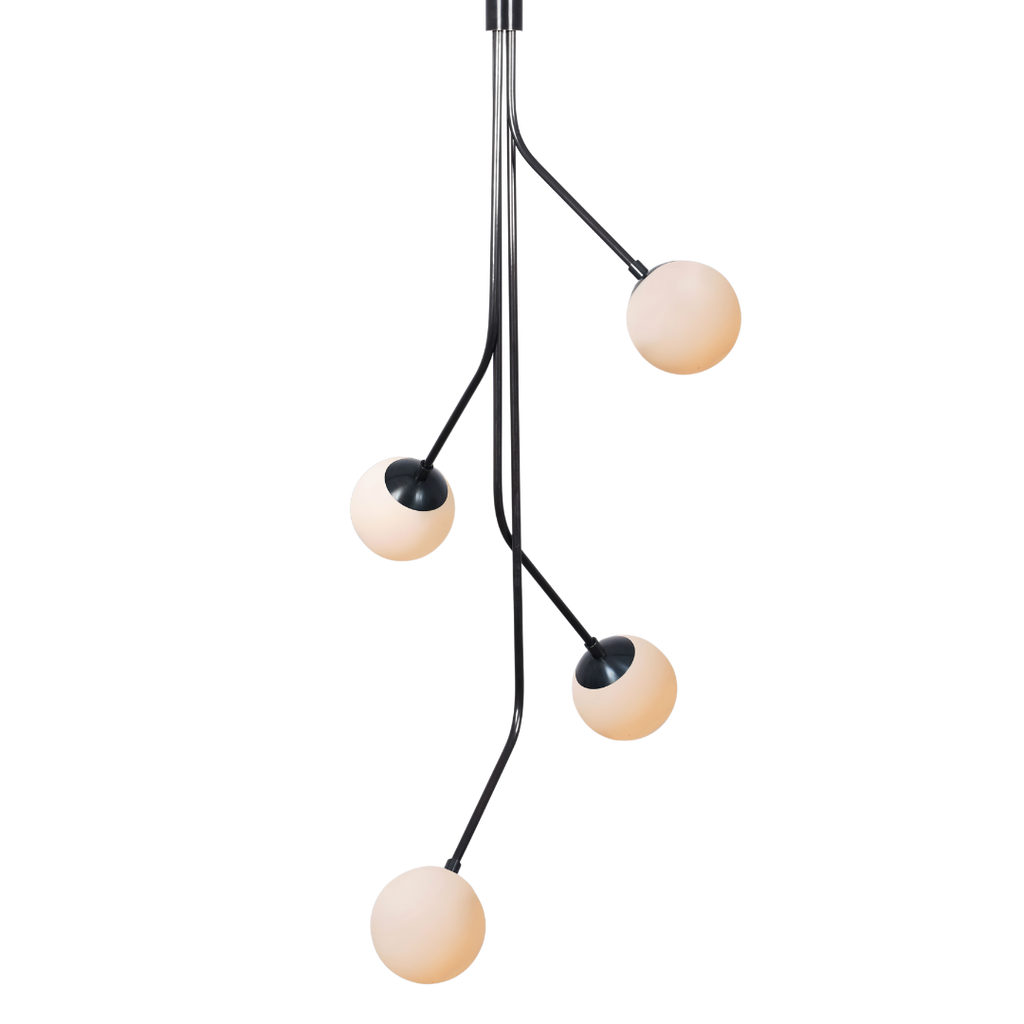 Rhythm Four Glass Globe Pendant