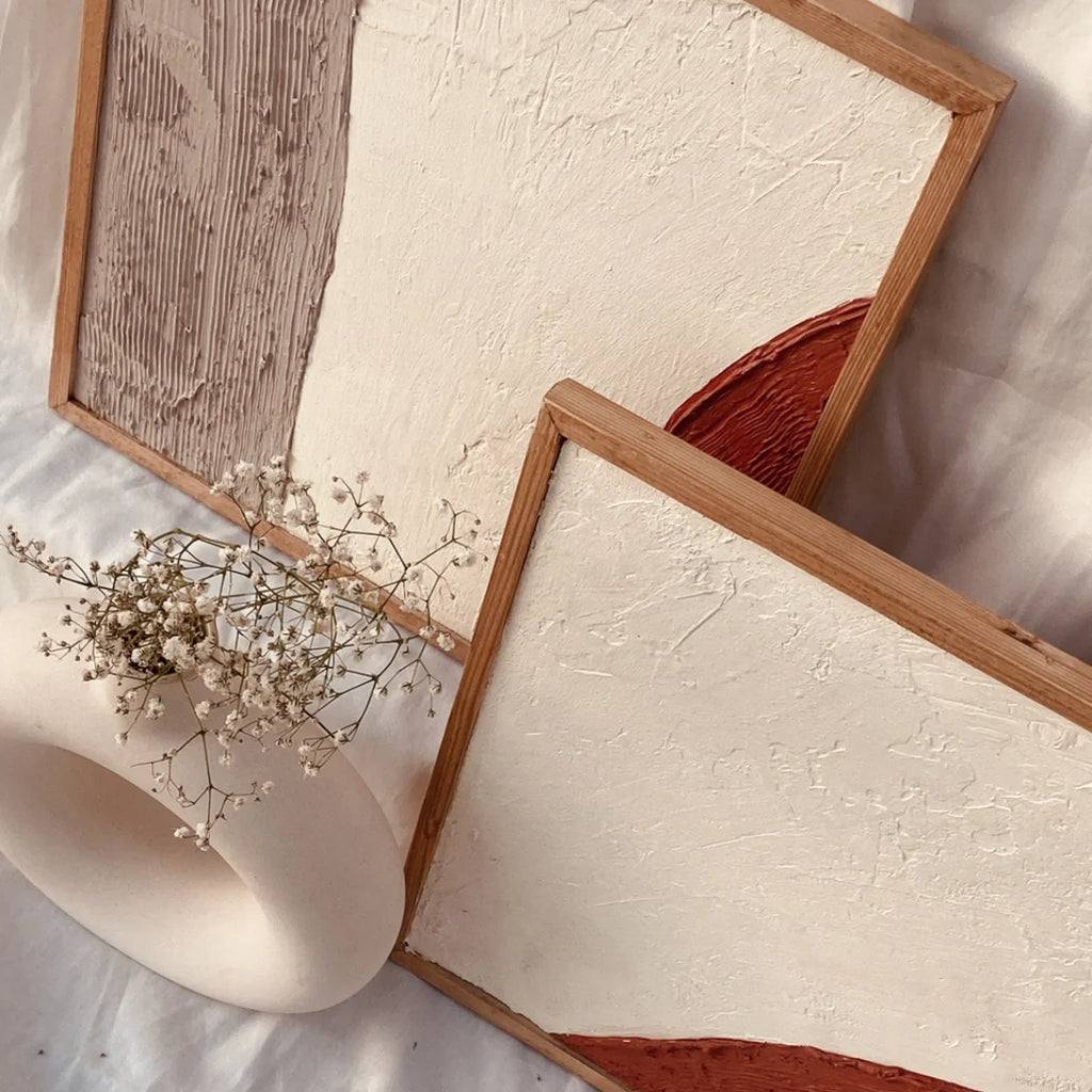 Mud Textured Wall Art (Set of 4)
