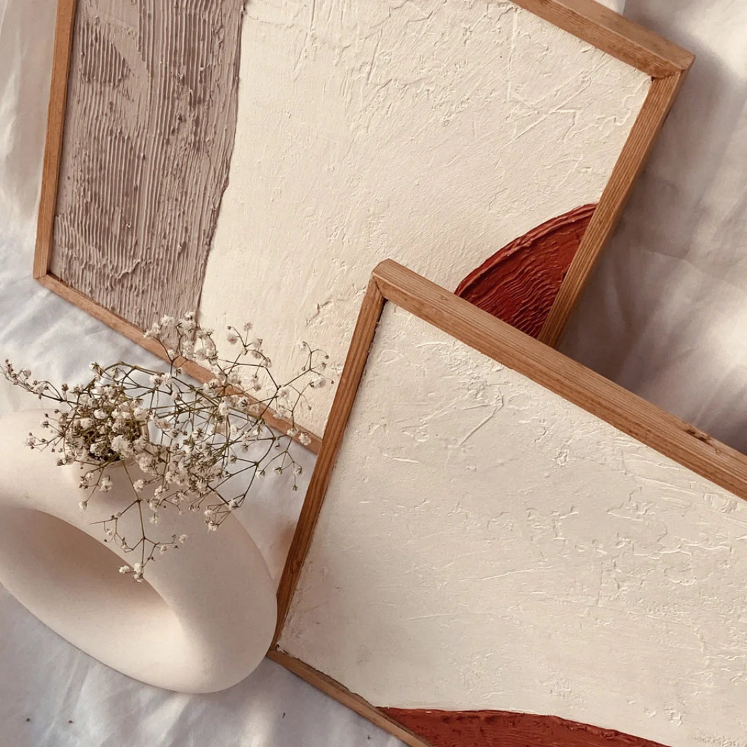 Mud Textured Wall Art (Set of 4)
