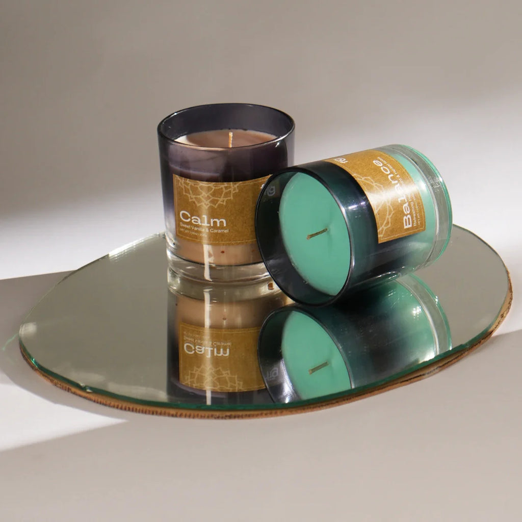 Balance Peppermint Vegan Wax Candle - Palm Wax Scented