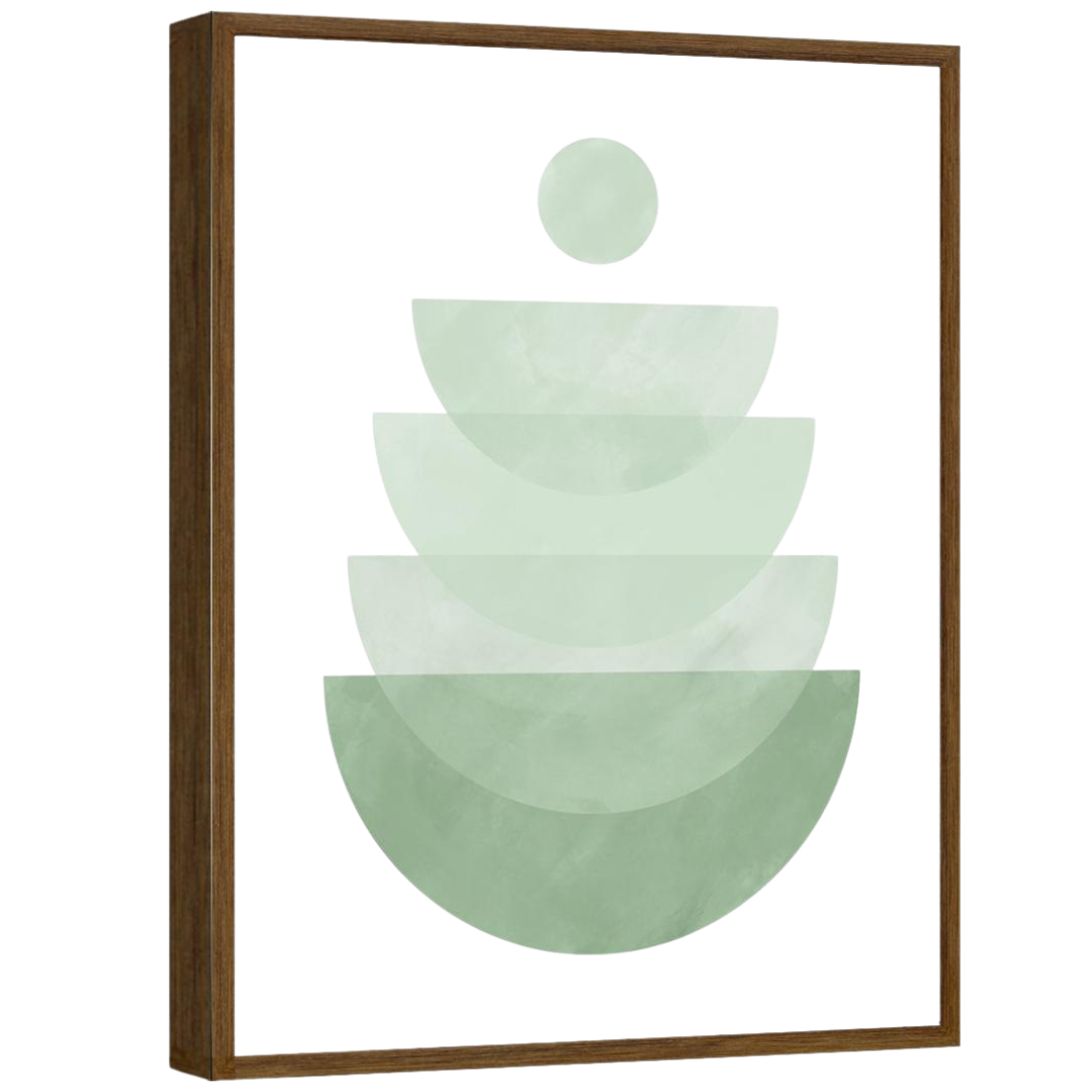 Gallery Wall Art: Saga Green | Set of 9