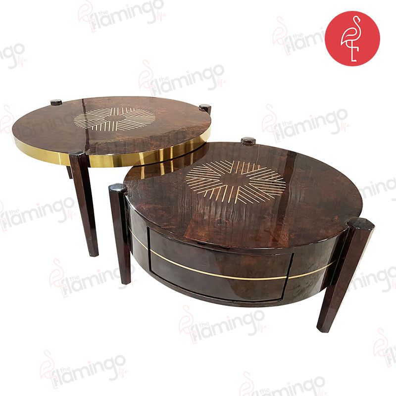 Atlantis Burnt Veneer Lux Table