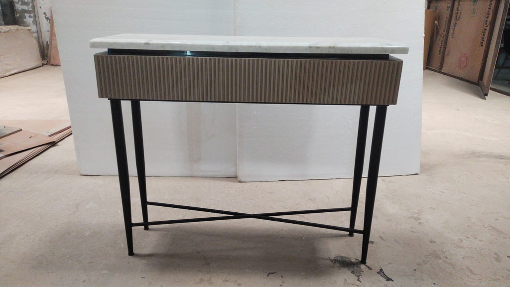 Perini Marble Top Entry Console