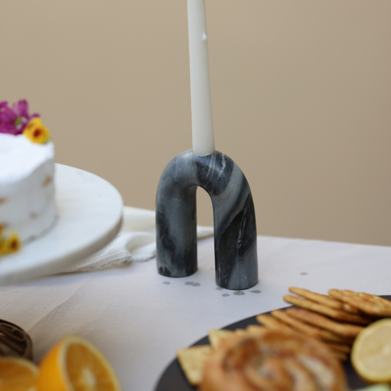 Grey Candle Holder