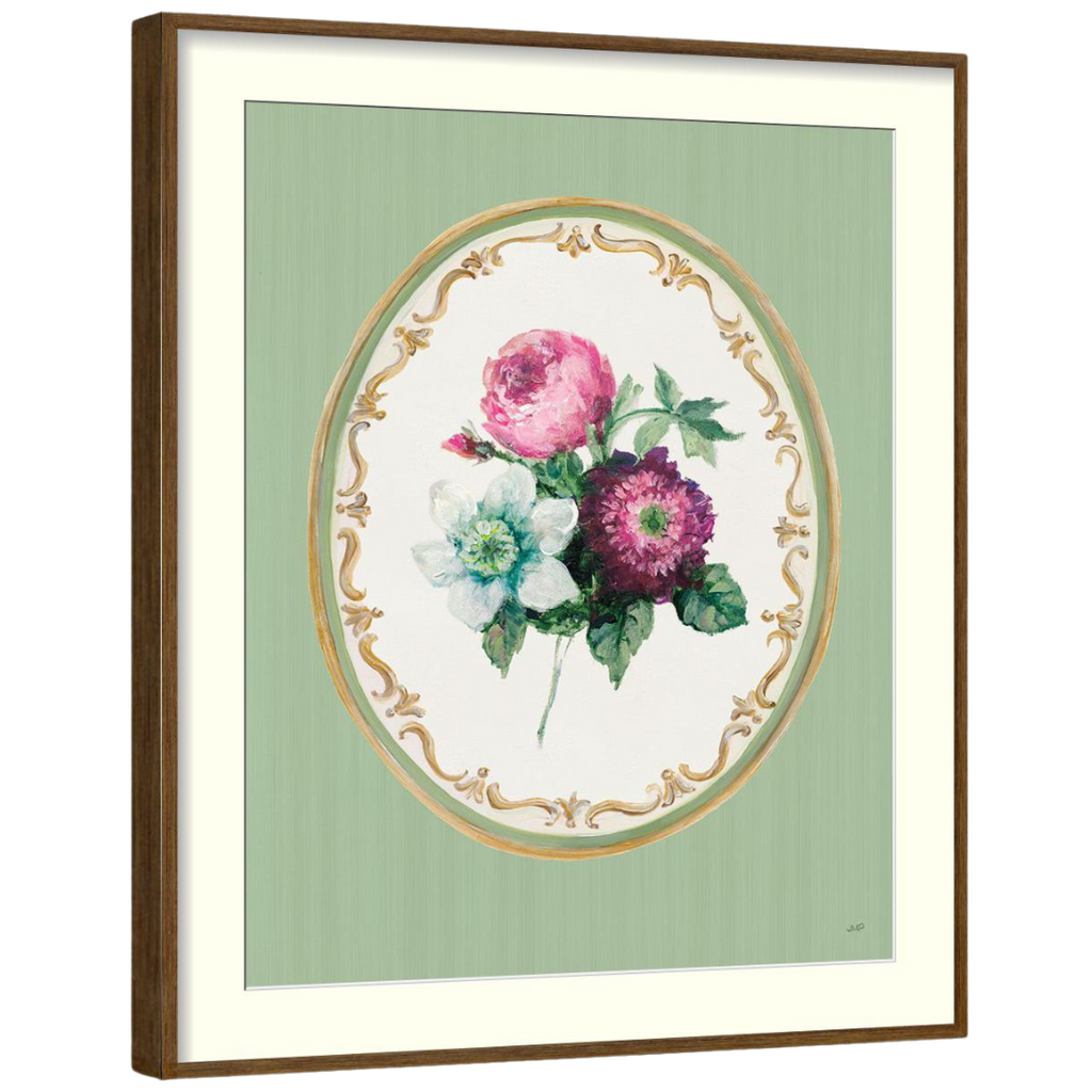 Gallery Wall Art: Floral Cameo | Set of 6