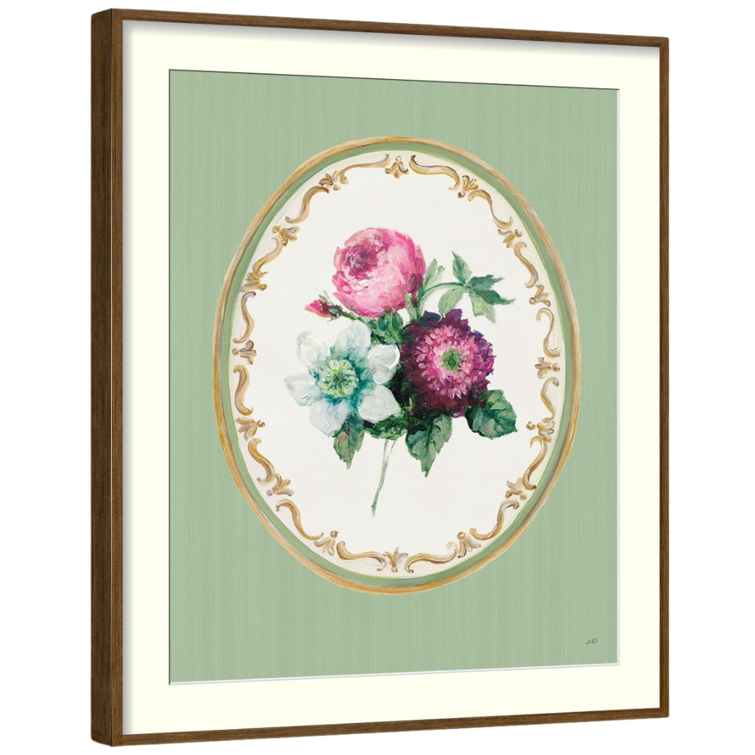 Gallery Wall Art: Floral Cameo | Set of 6