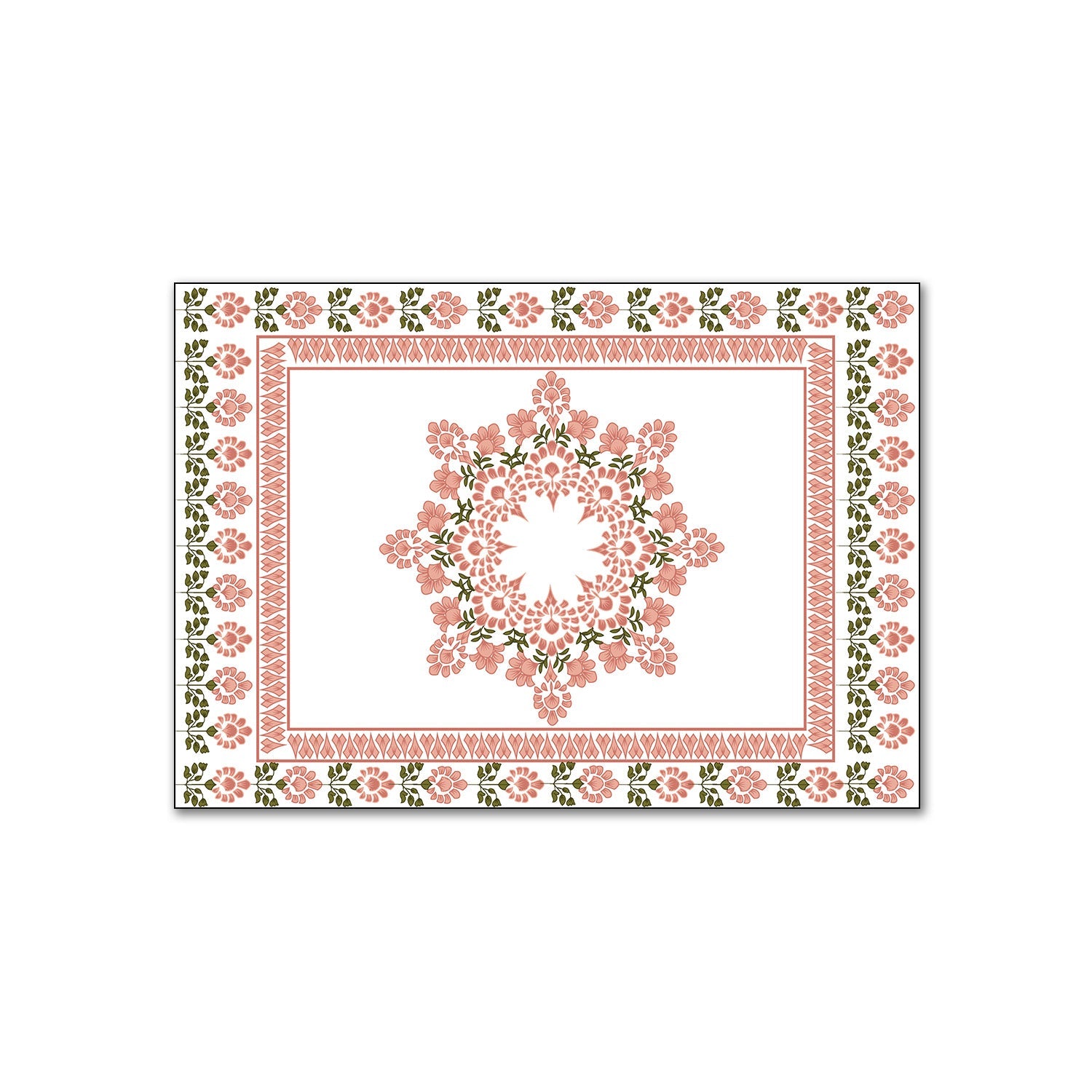 Mughal Bazaar Bustle Canvas Wall Painting