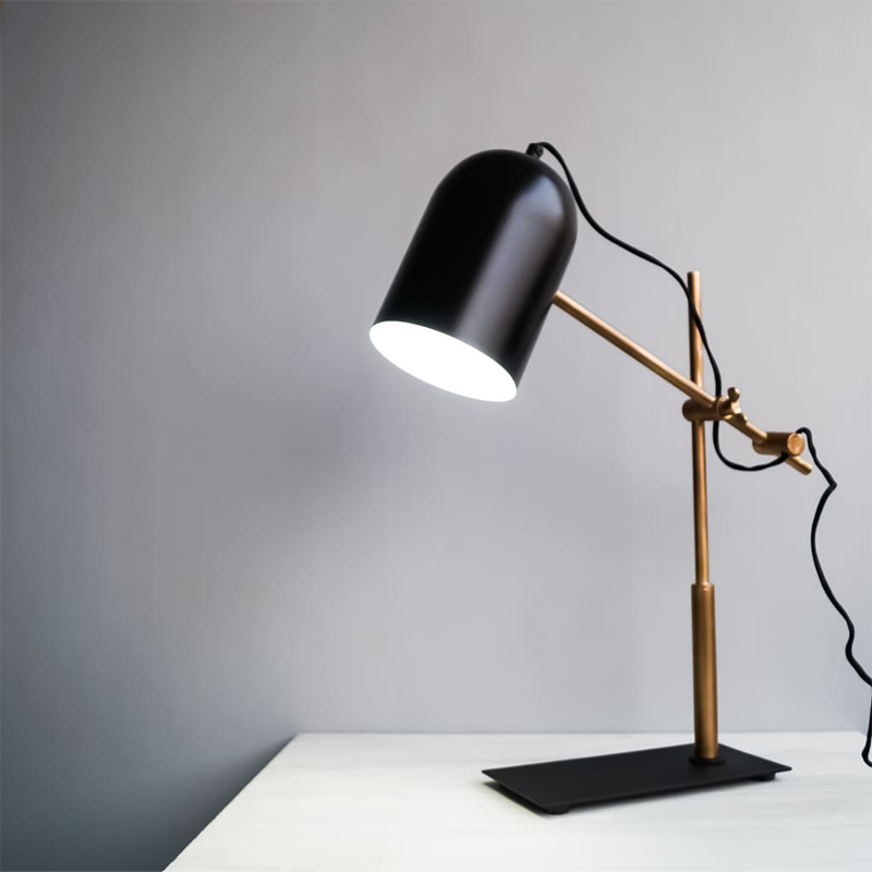 Architect Black-Gold Modern Office Desk Lamp