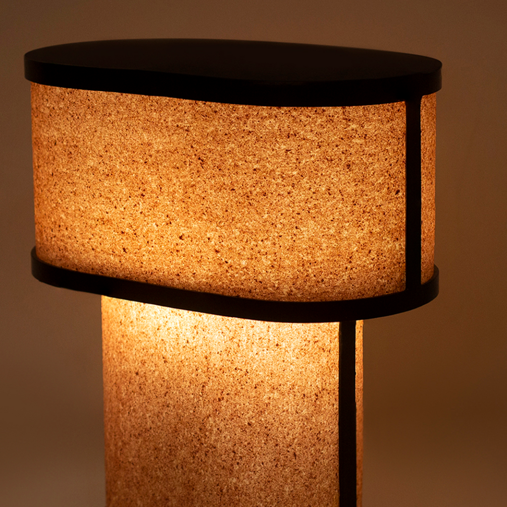Niko Table Lamp - Red Sand Stone