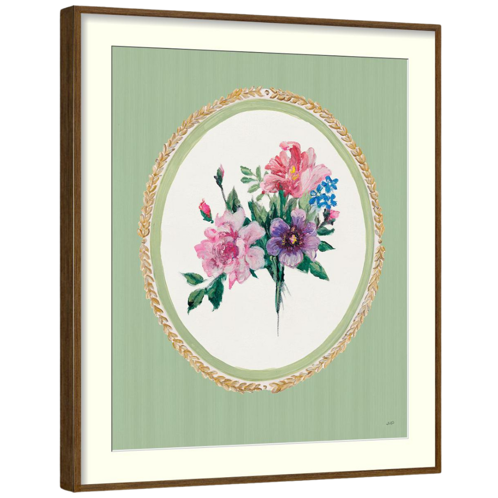 Gallery Wall Art: Floral Cameo | Set of 6