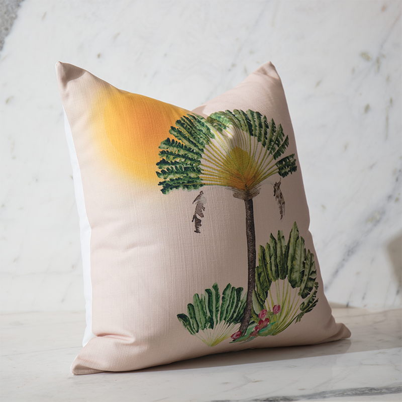 Pench Nude Palm Sunset Print