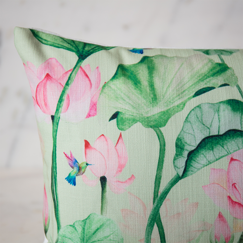 Lotus Forest Print - Lumbar