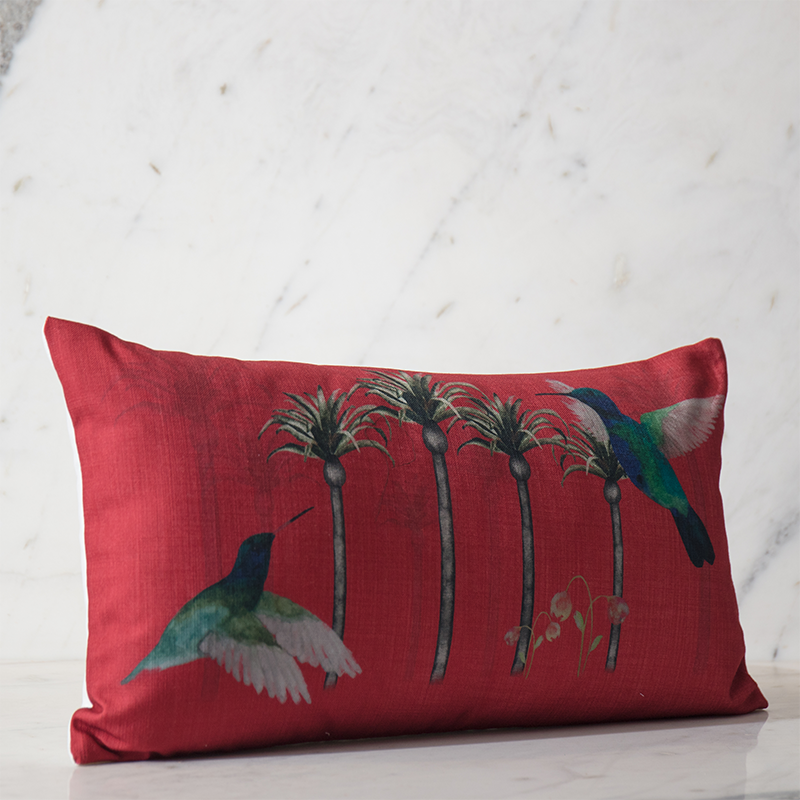 Crimson Palm Hummingbird Print