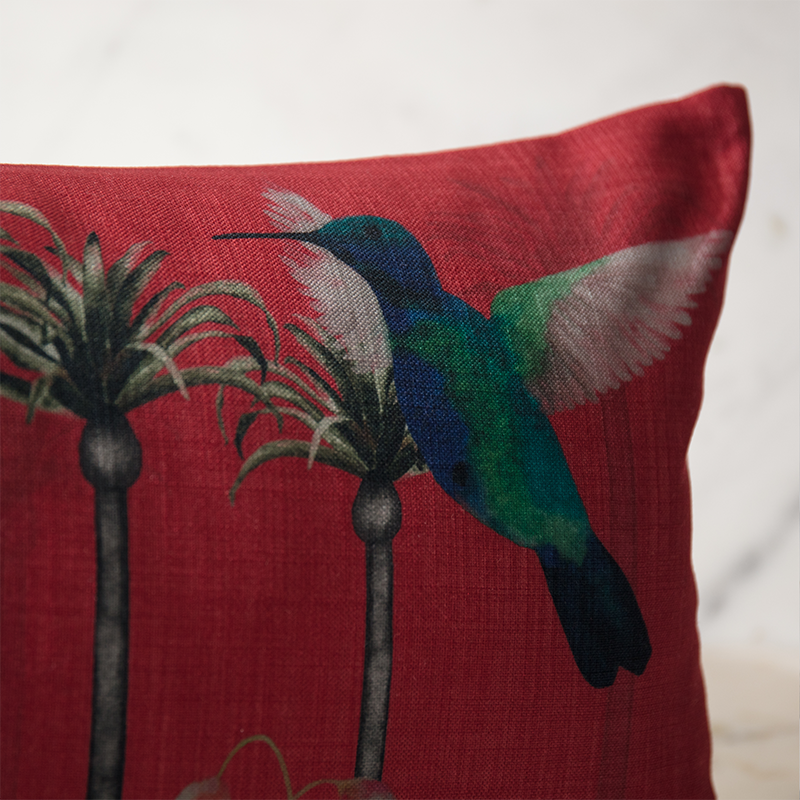 Crimson Palm Hummingbird Print