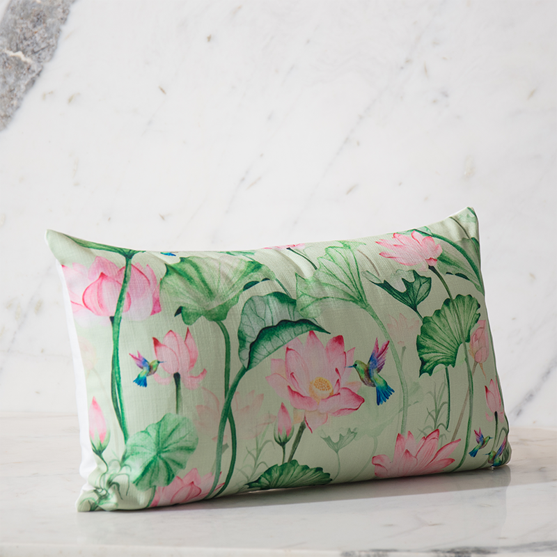Lotus Forest Print - Lumbar