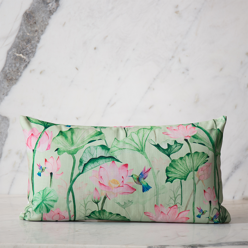 Lotus Forest Print - Lumbar