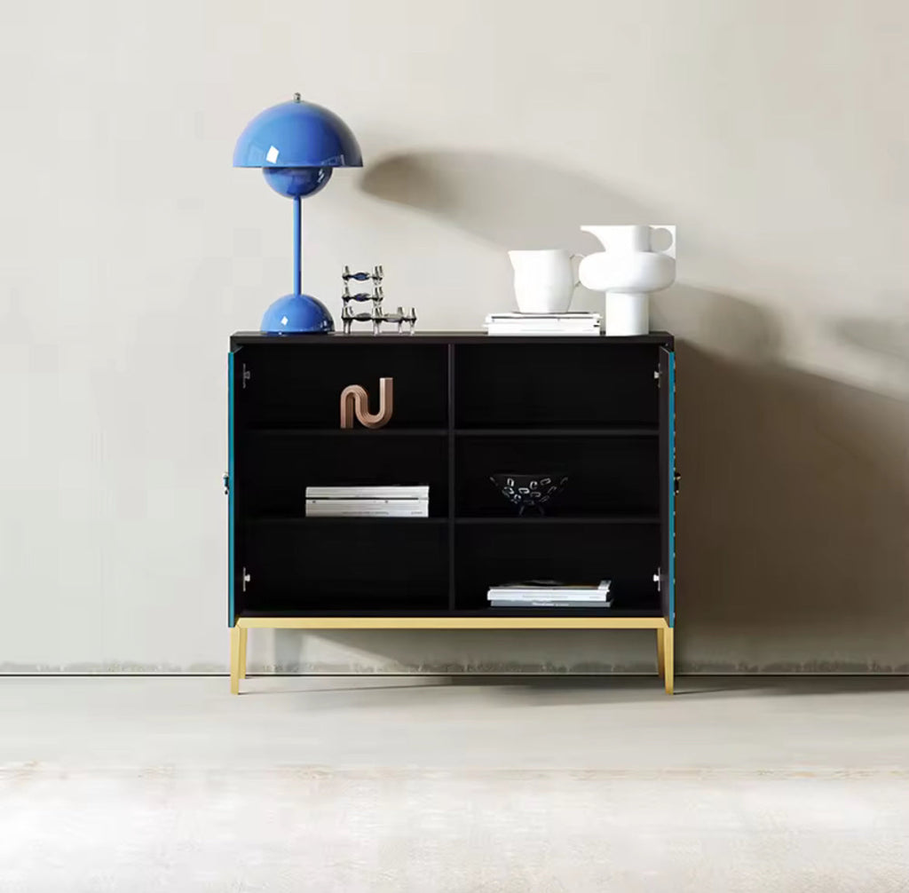 Elegant Golden Patterned SideBoard