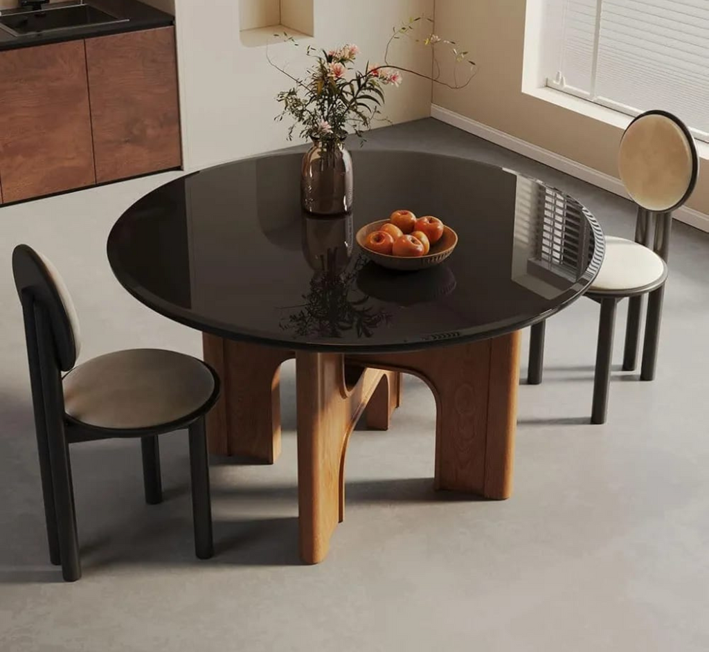 Graham Glass-Top Dining Table Set