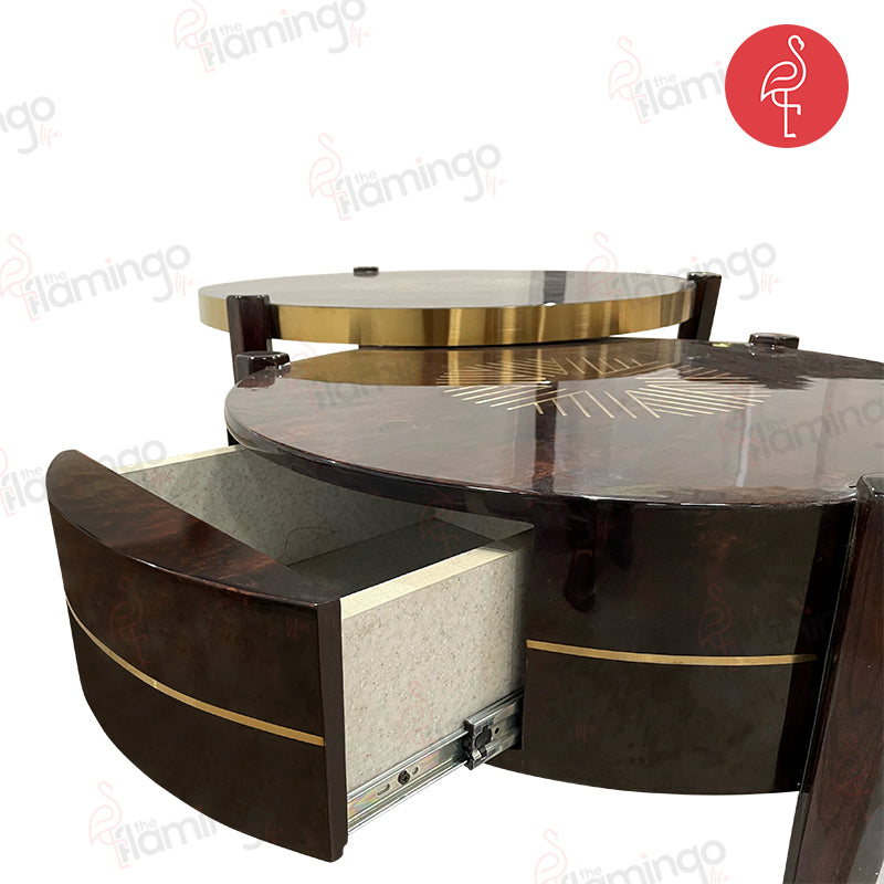 Atlantis Burnt Veneer Lux Table