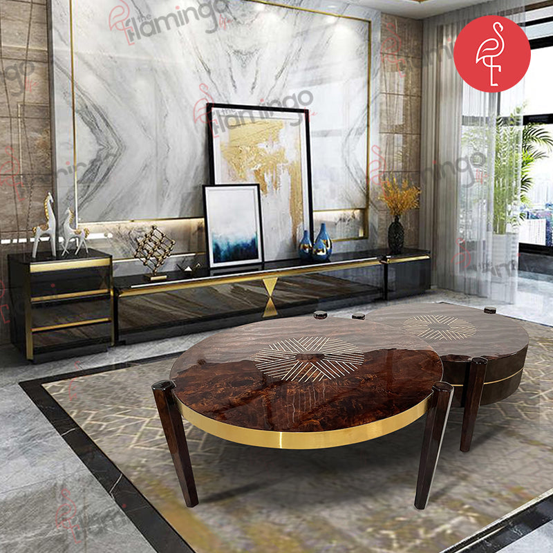 Atlantis Burnt Veneer Lux Table