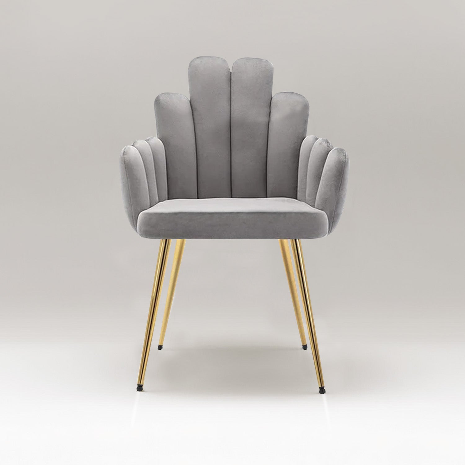 Art Deco Petals Chair Grey
