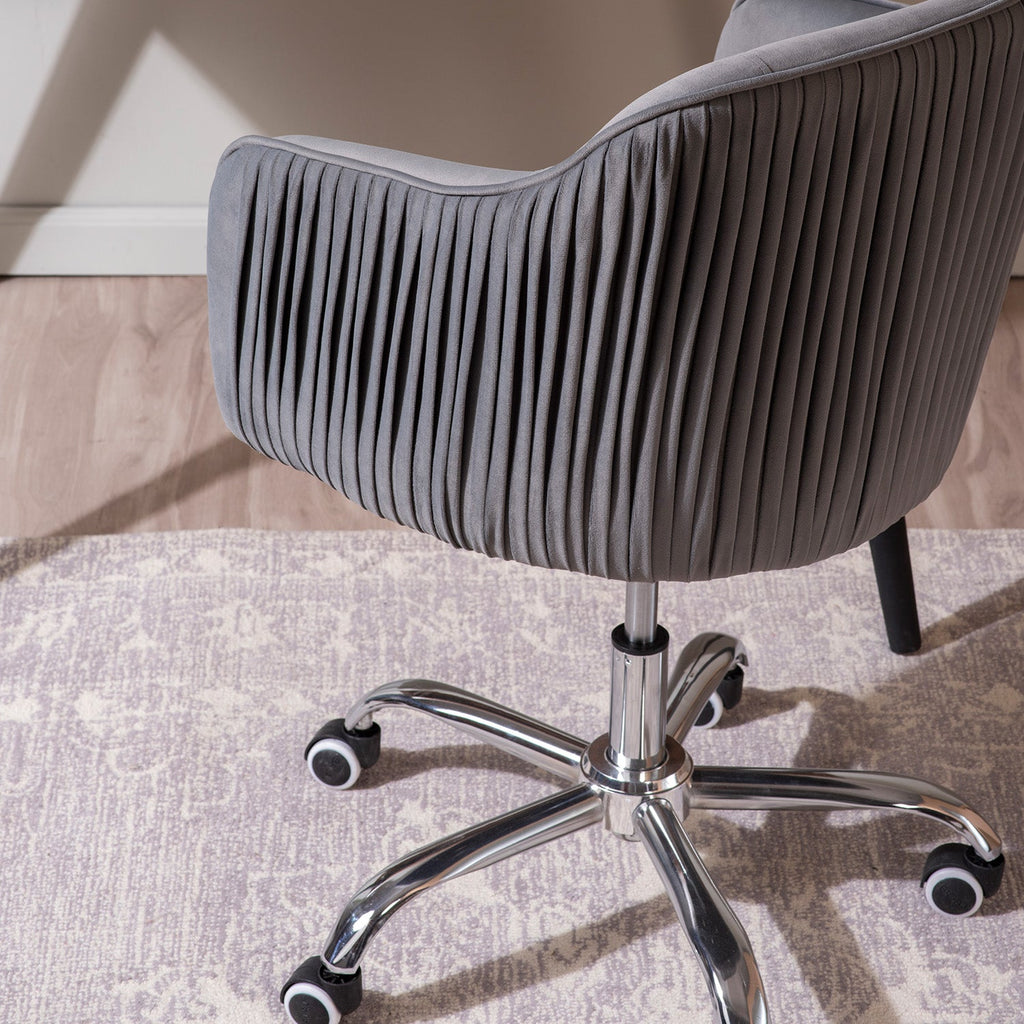 Home Office Chair With Wheels Grey