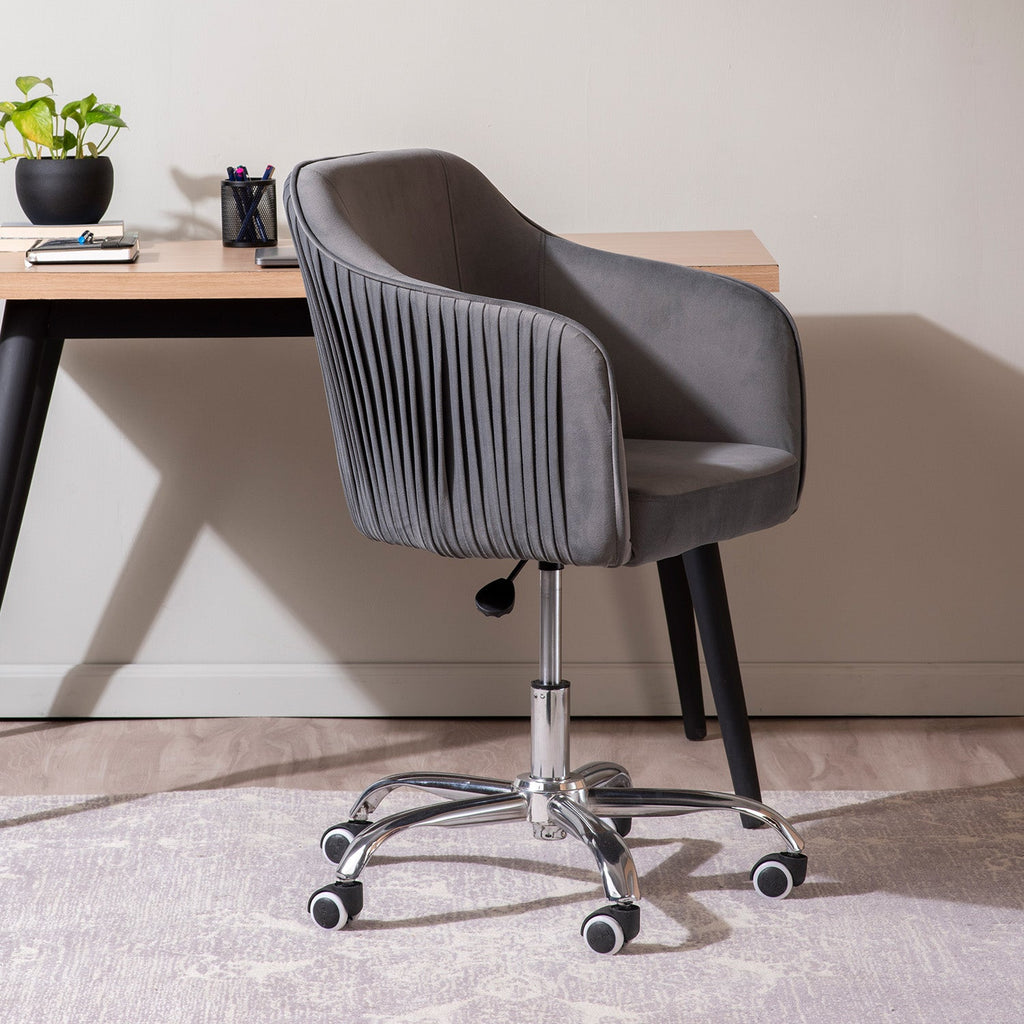 Home Office Chair With Wheels Grey