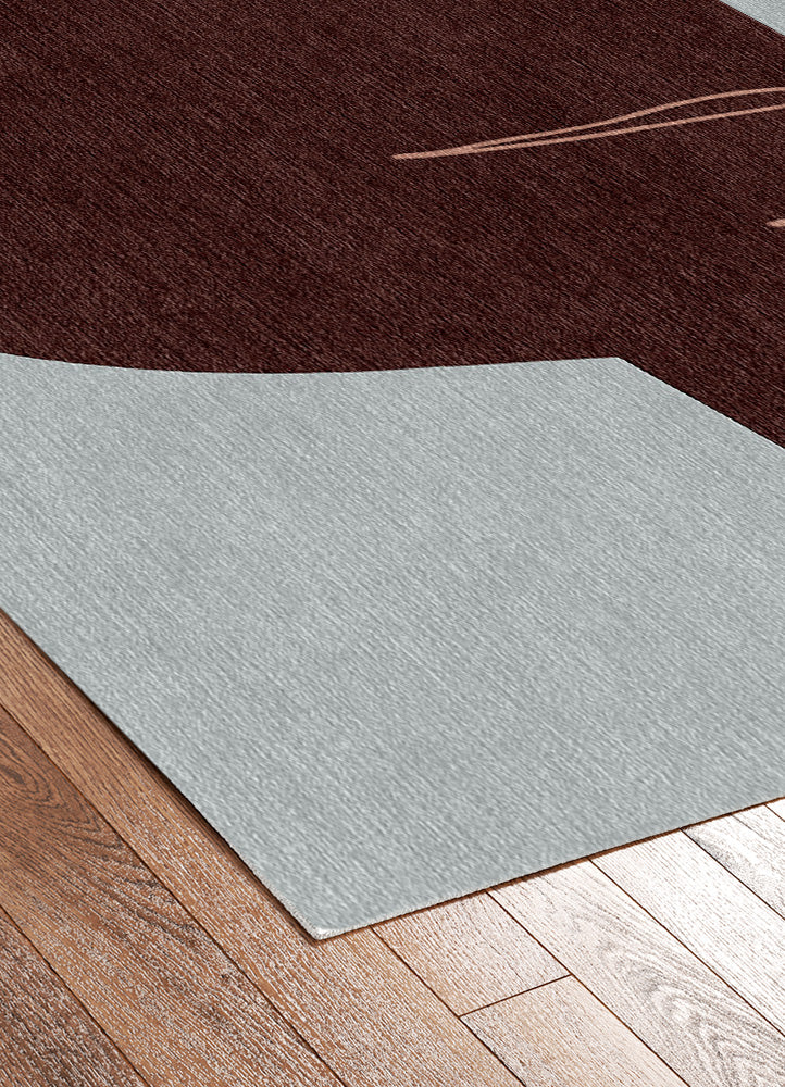 Marron Peach Fusion Hand Tufted Wool Carpet