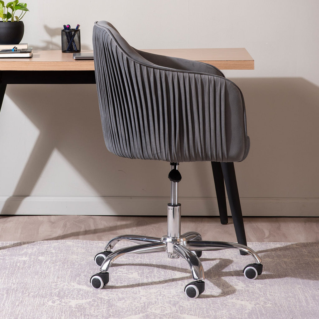 Home Office Chair With Wheels Grey