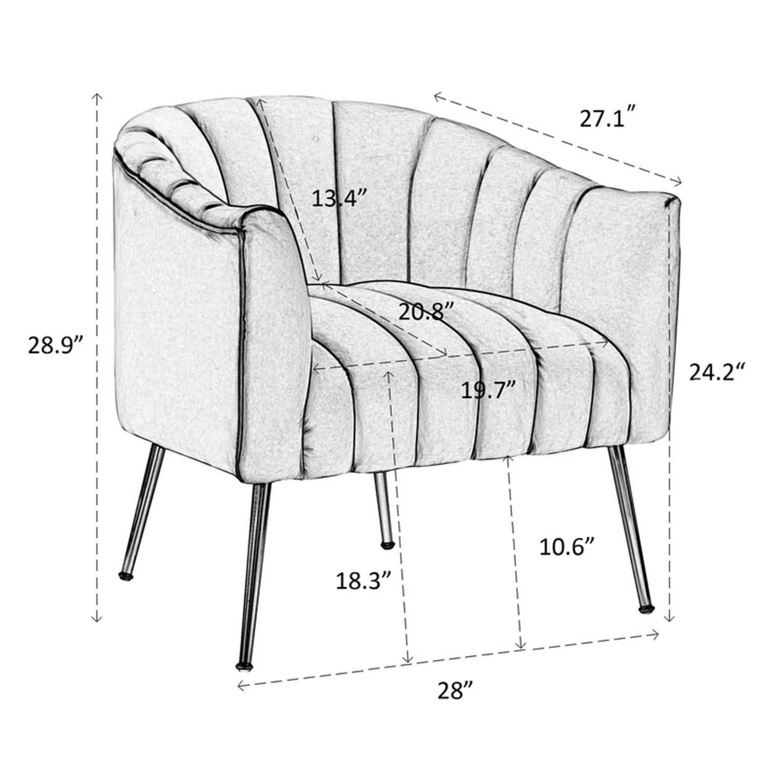 Gilded Lounge Armchair Elegance Velvet Blue