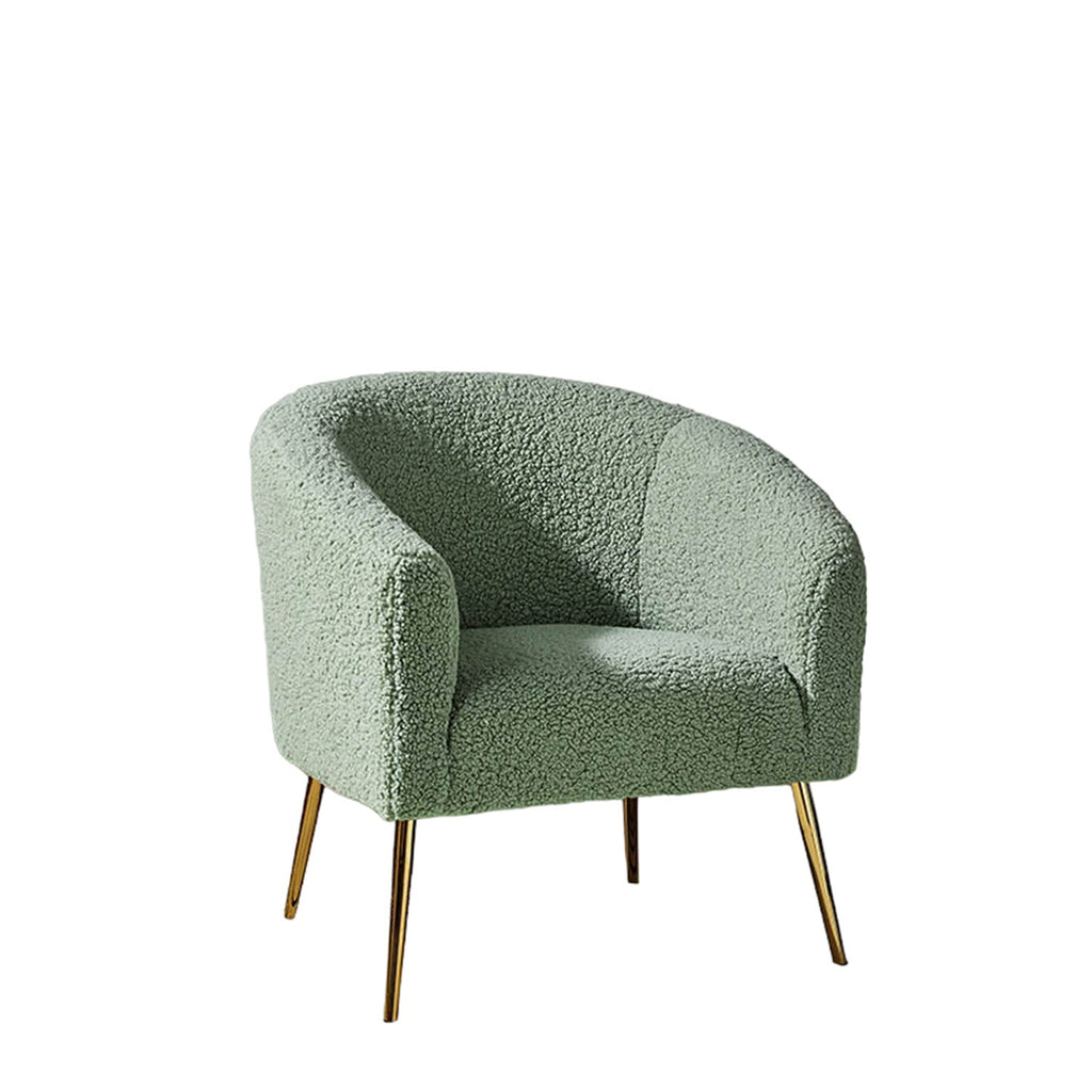 Modern Touch Velvet Chair in Green
