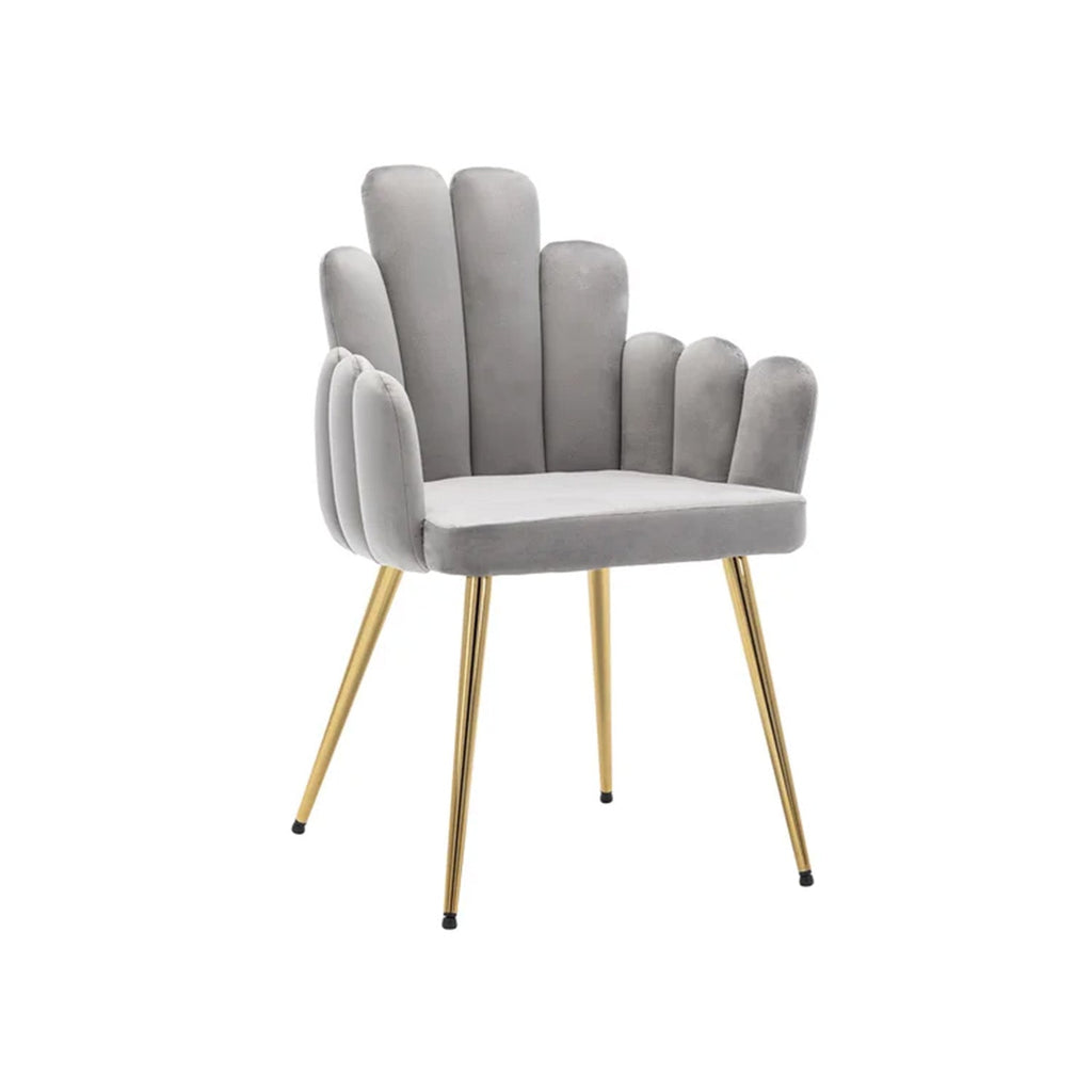 Art Deco Petals Chair Grey