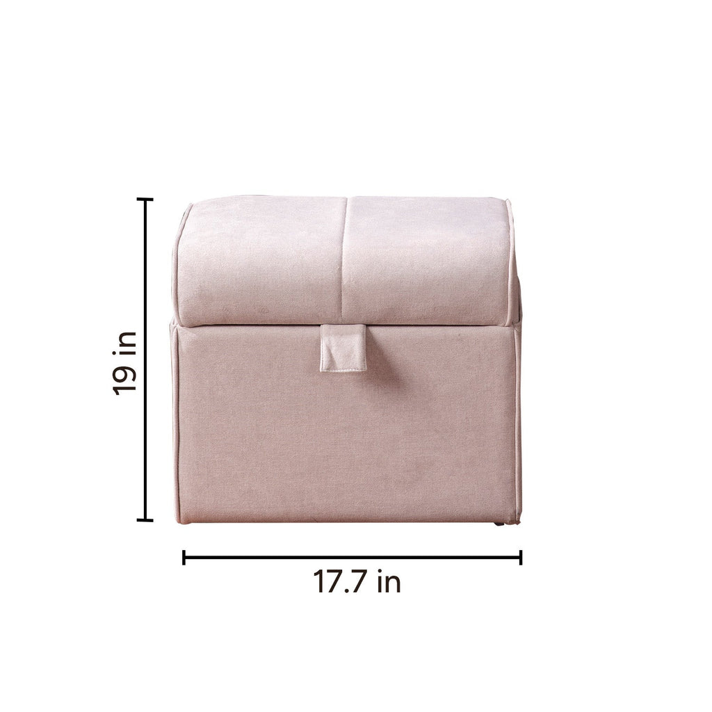 Depot Collection Beige Storage Ottoman Set Of 2