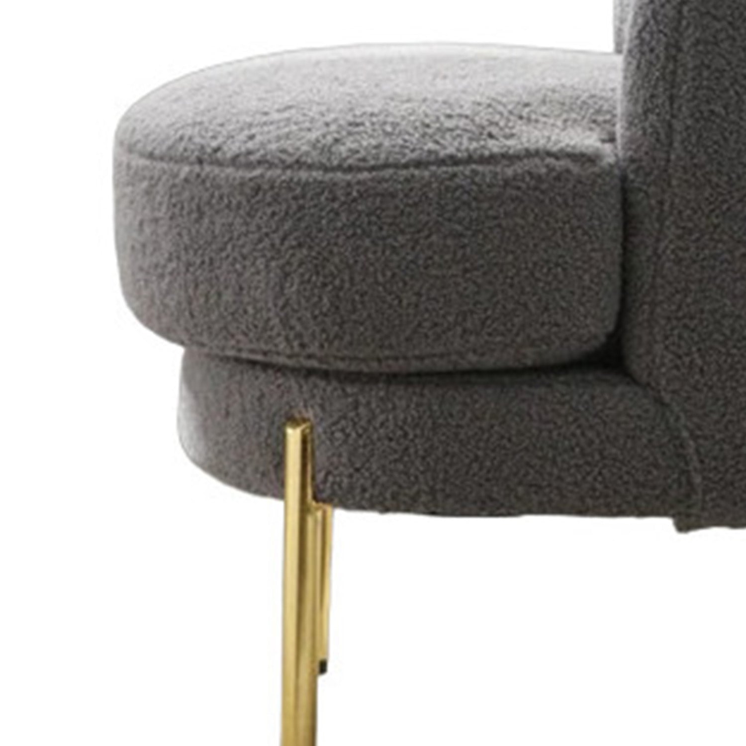 Elegant French Provincial Lounge Chair Grey