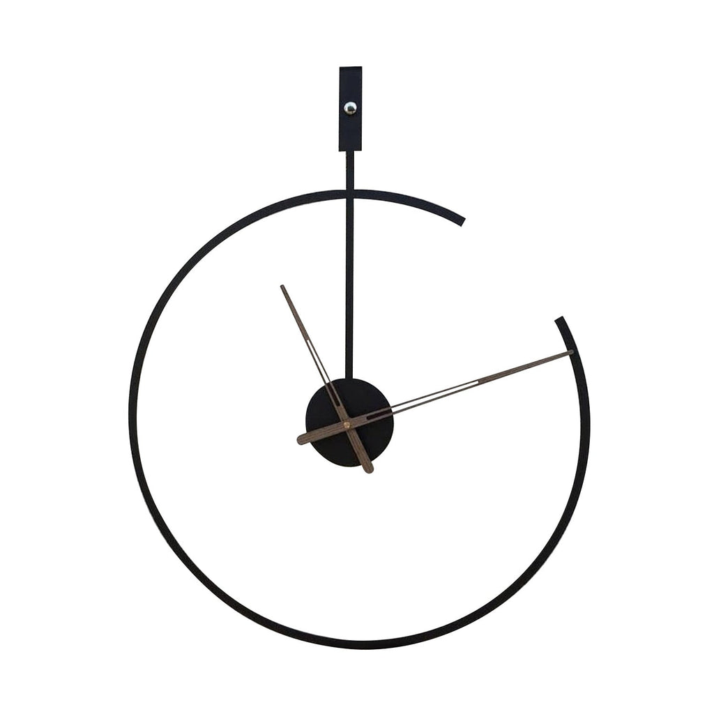 Frosted Iron Timepiece Wall Clock