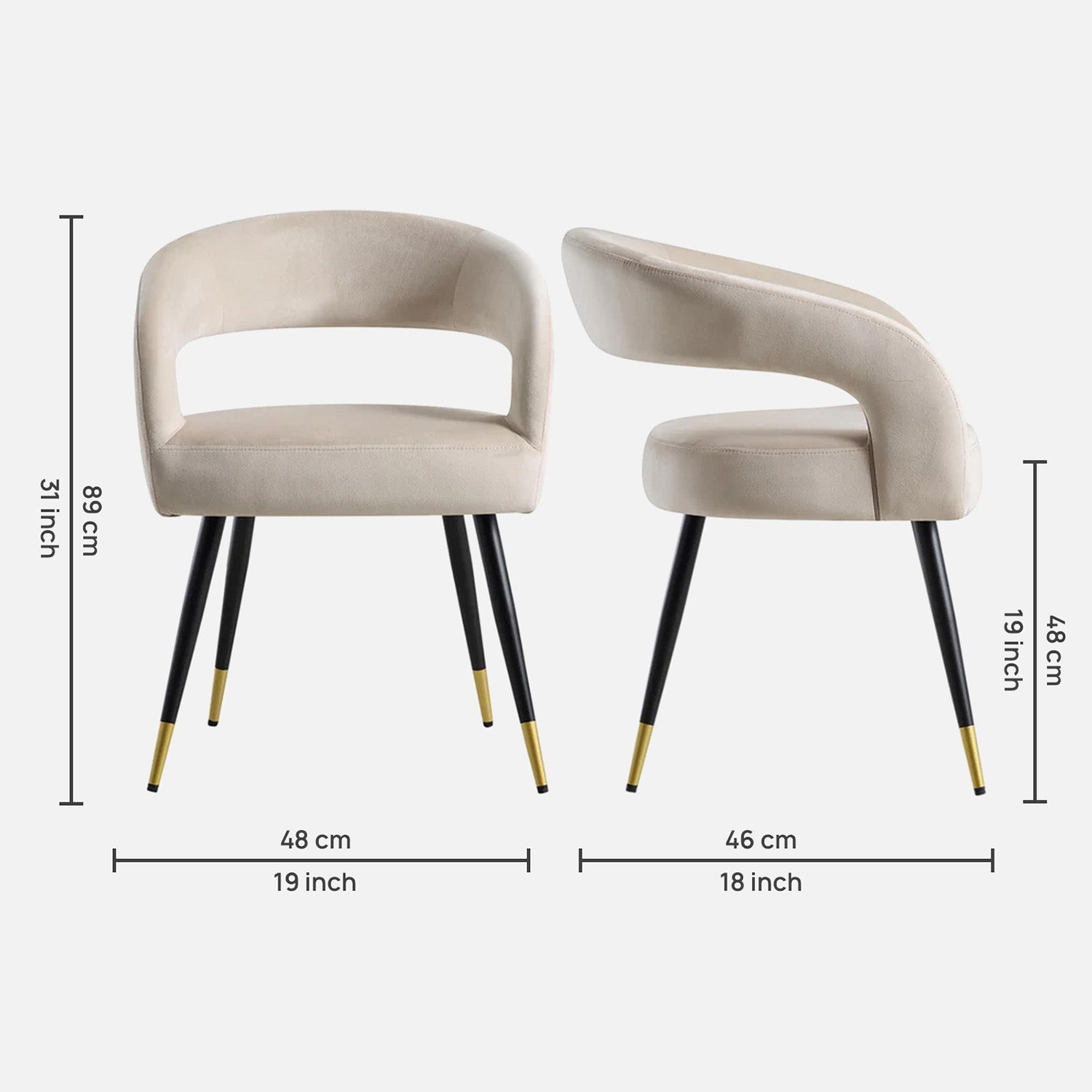 Italian Renaissance Style Chair Boucle Cream