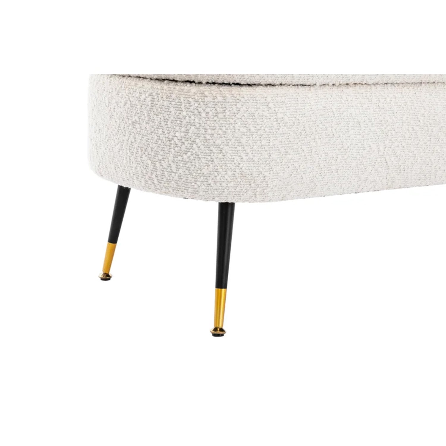 Ivory Escape Ottoman Bench With Storage | Nestroots