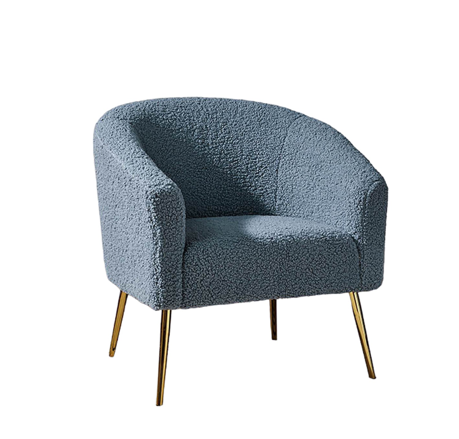 Modern Touch Velvet Chair in Blue